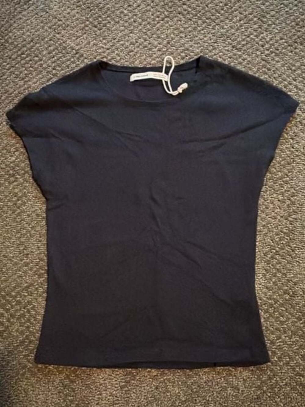 Pull&Bear Basic Cap Sleeve Ribbed T-Shirt